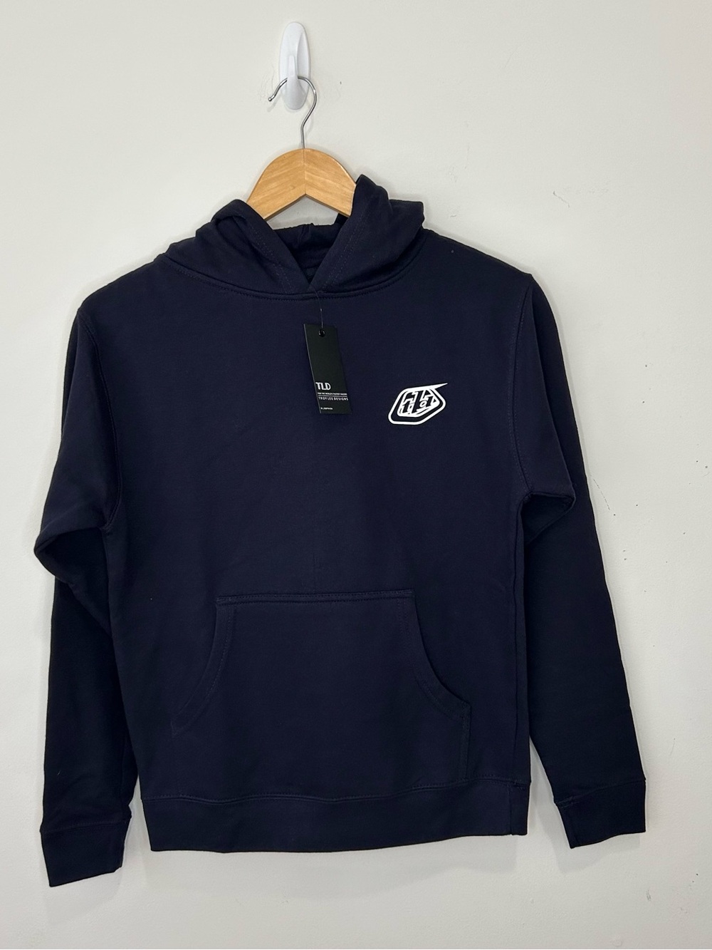 Troy Lee Designs Youth Stamp Pull-Over Hoodie Dark Slate Size Medium